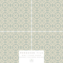 Load image into Gallery viewer, Moroccan Tile - Mint Tissue Paper