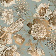 Load image into Gallery viewer, Foil Bird - Mint Decoupage Paper