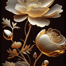 Load image into Gallery viewer, Golden Bloom 1 - Mint Decoupage Paper
