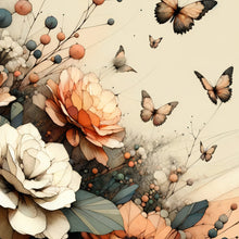 Load image into Gallery viewer, Peach Oasis - Mint Decoupage Paper