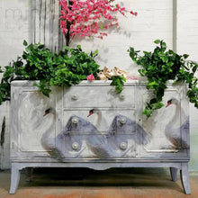 Load image into Gallery viewer, White Swan - Mint Decoupage Paper