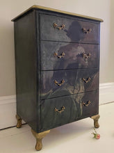 Load image into Gallery viewer, Study in Black & Green Mint Decoupage Paper