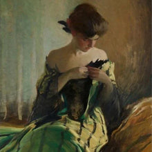 Load image into Gallery viewer, Study in Black & Green Mint Decoupage Paper