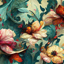 Load image into Gallery viewer, Wave of Florals - Mint Decoupage Paper