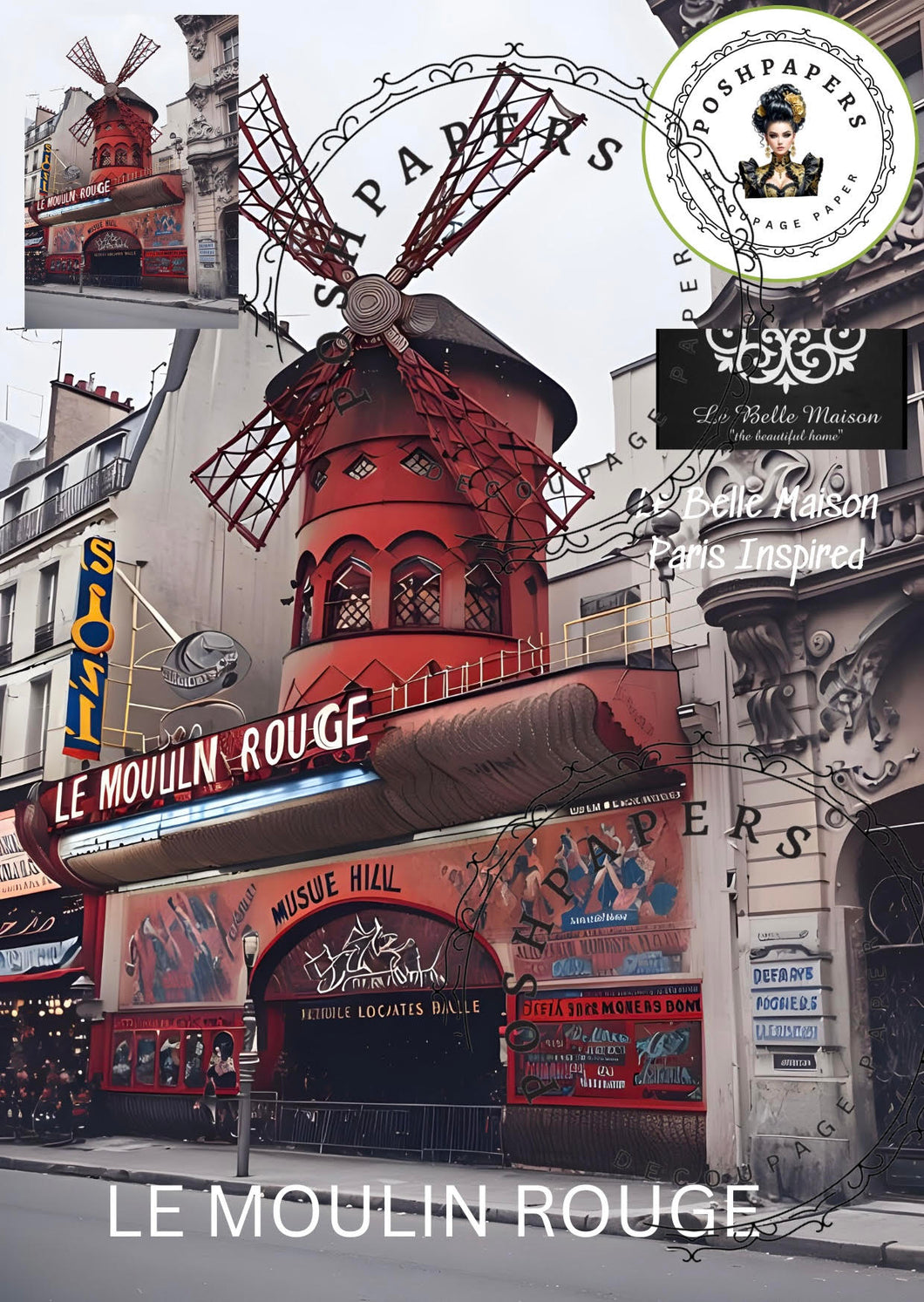 Posh Papers - LE MOULIN ROUGE