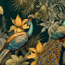 Load image into Gallery viewer, A Peacock Pair - Mint Decoupage Paper
