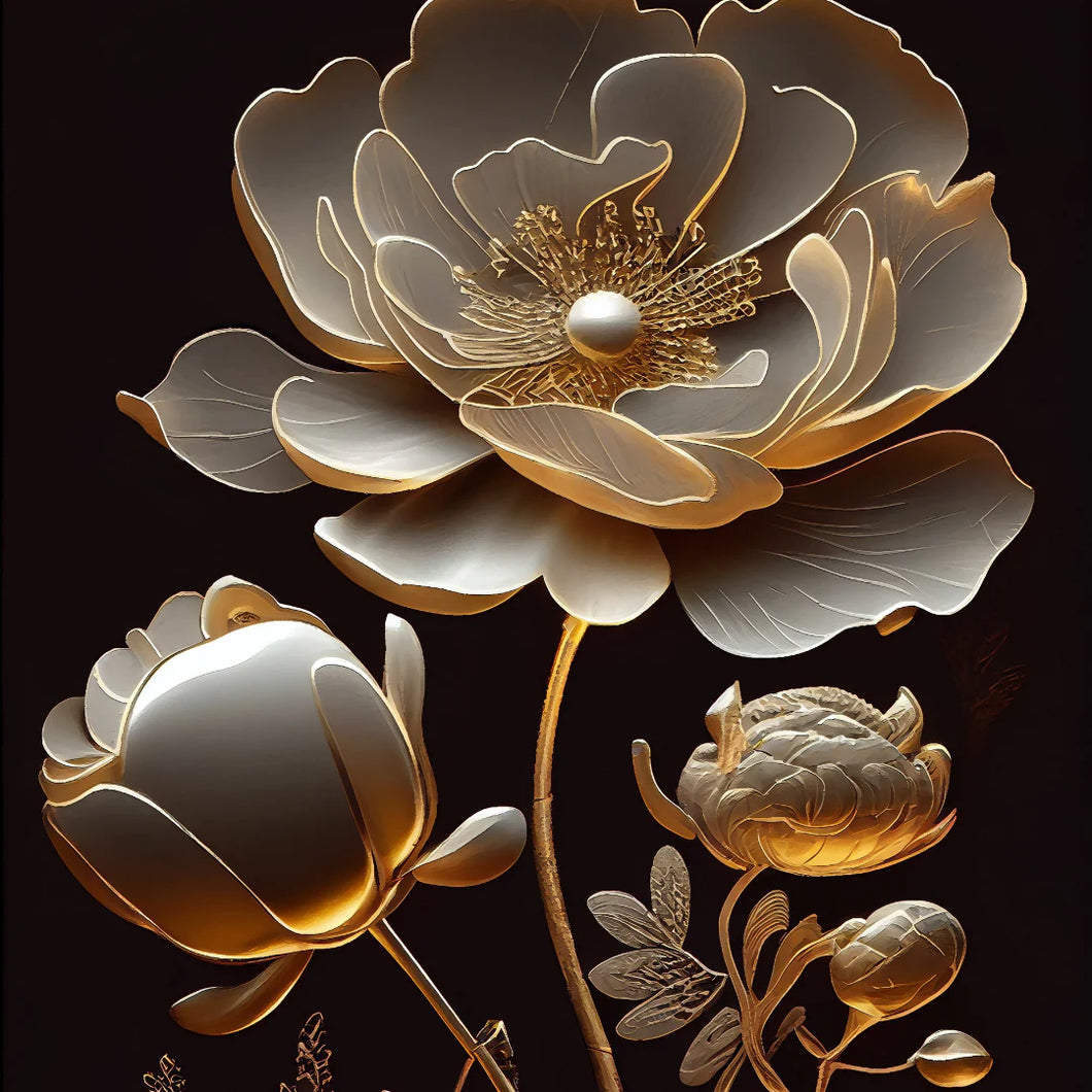 Golden Bloom 2 - Mint by Michelle