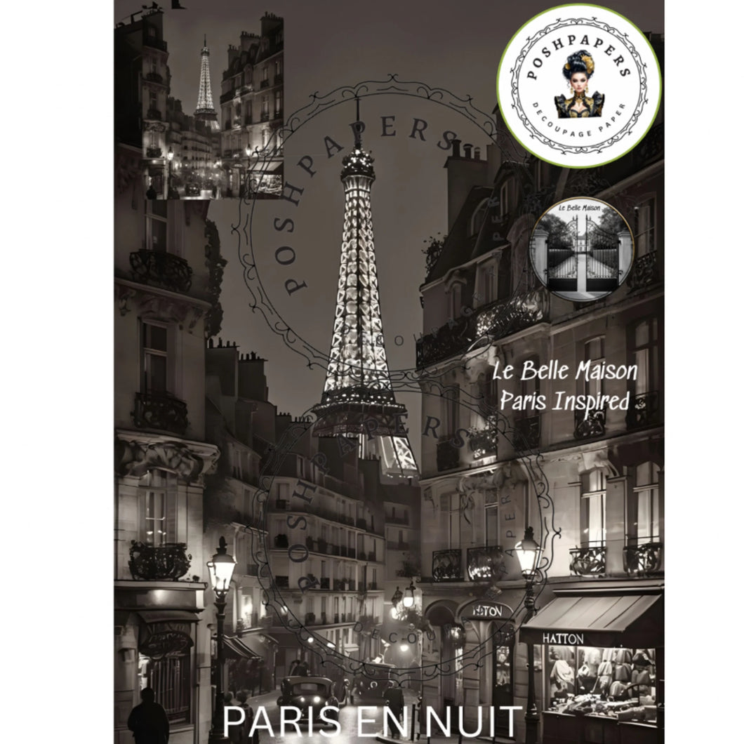Posh Papers - PARIS EN NUIT