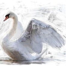 Load image into Gallery viewer, White Swan - Mint Decoupage Paper
