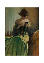 Load image into Gallery viewer, Study in Black &amp; Green Mint Decoupage Paper
