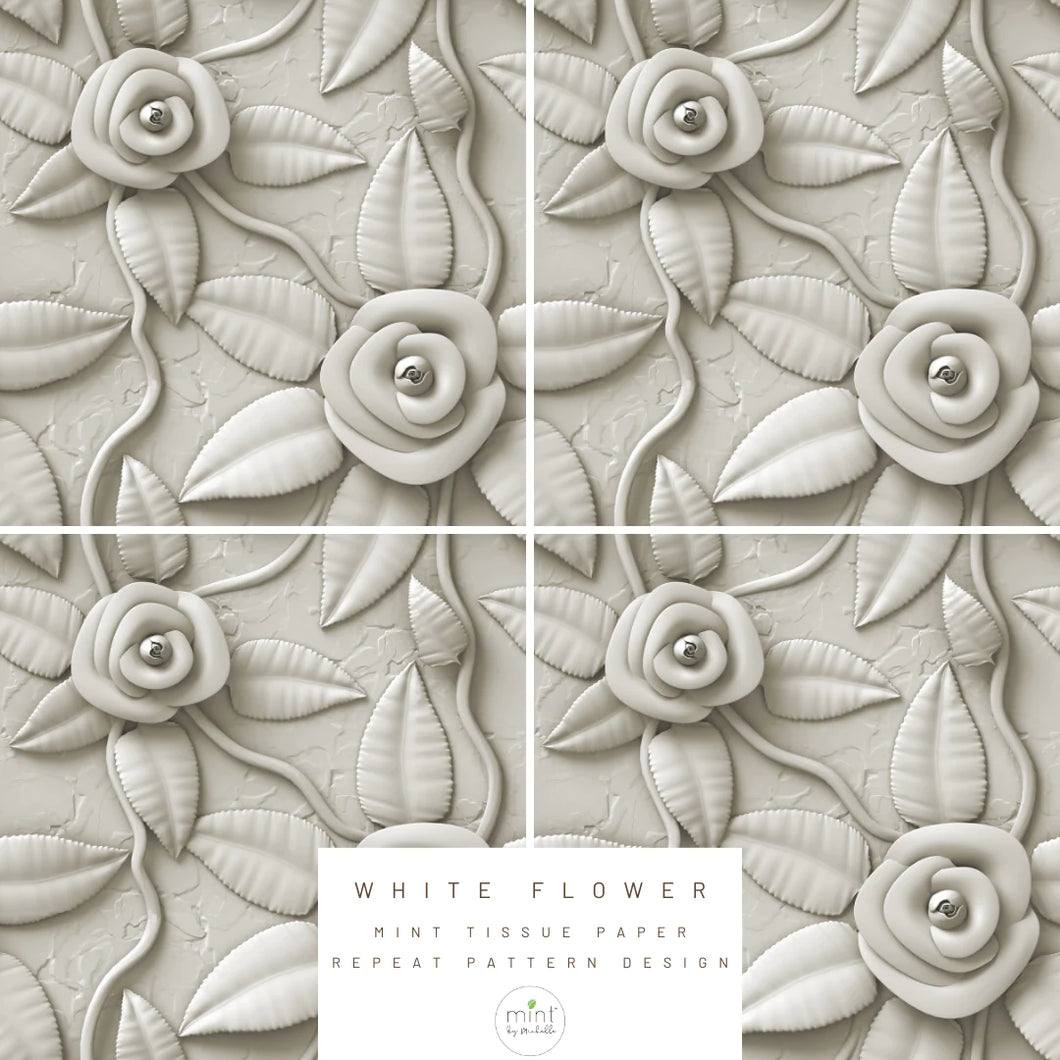 White Flower - Mint by Michelle